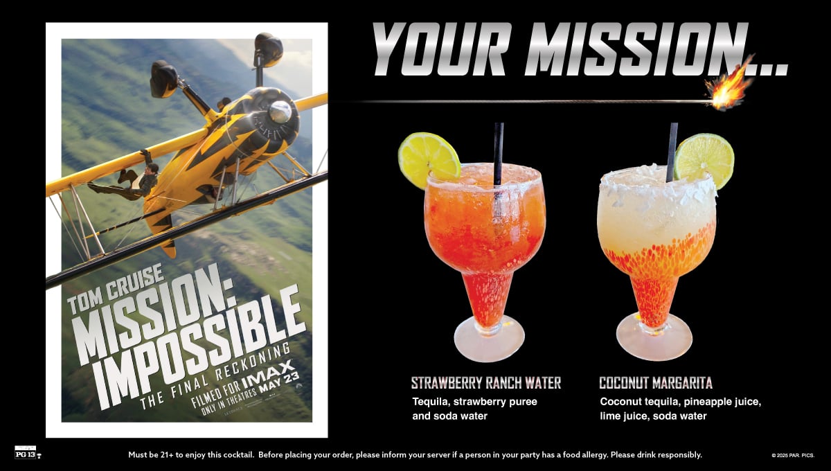 Mission Impossible Signature Cocktails