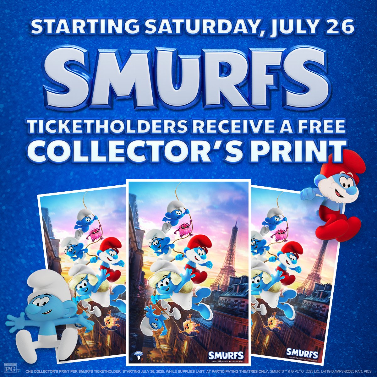 Smurfs Collector's Print