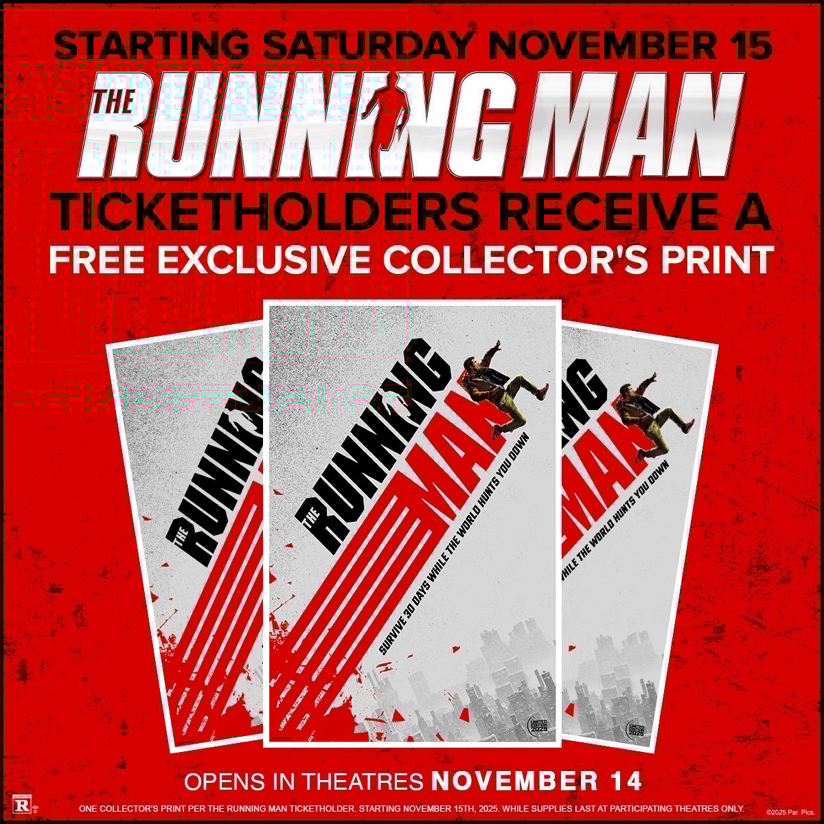 The Running Man Collectors Print