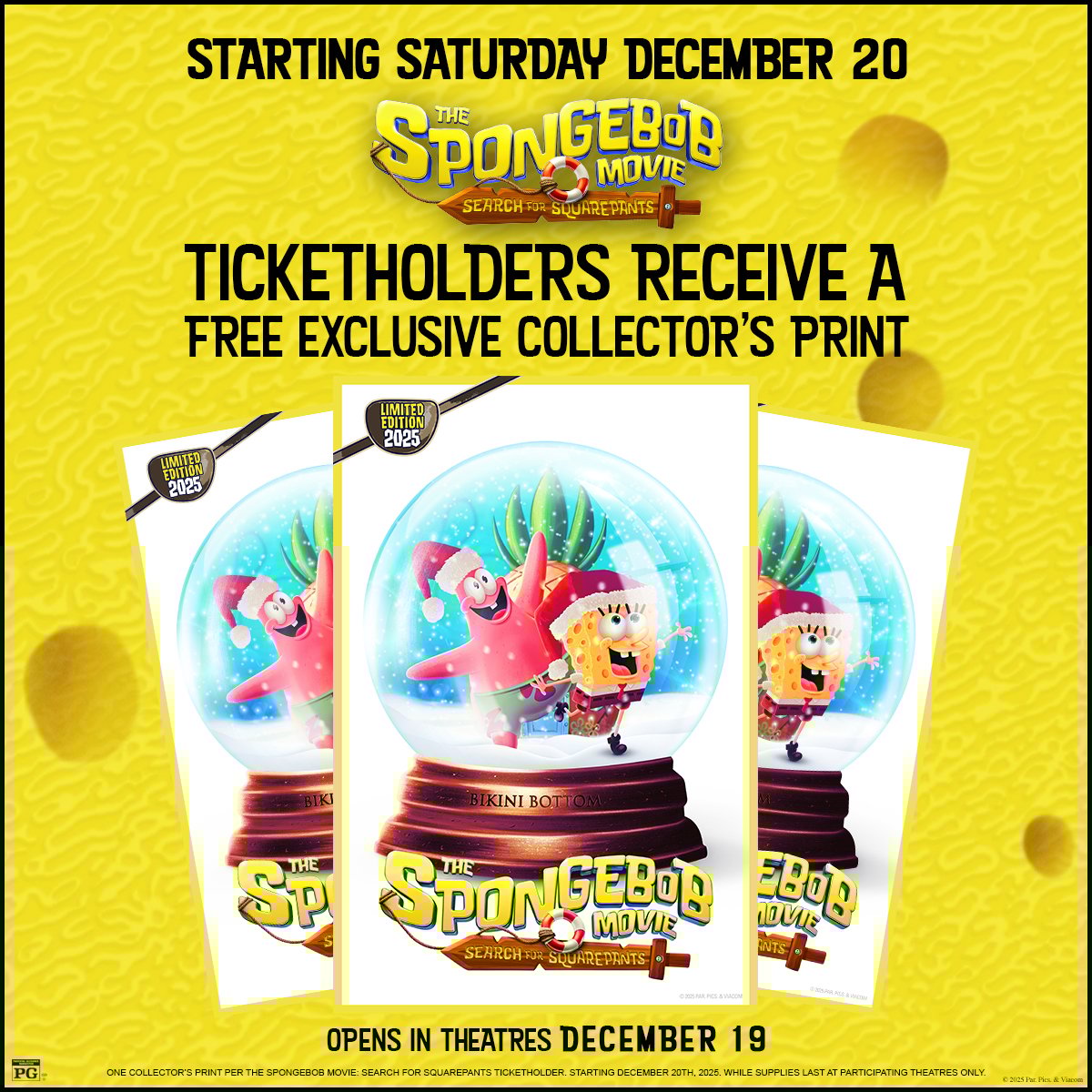 The SpongeBob Movie: Search for Squarepants Collector's Print