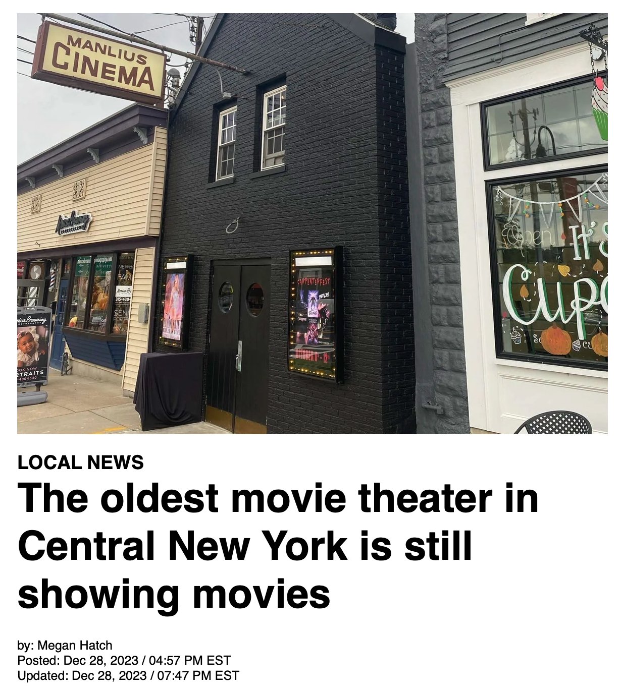 LocalSyr article about the history of the Manlius Cinema