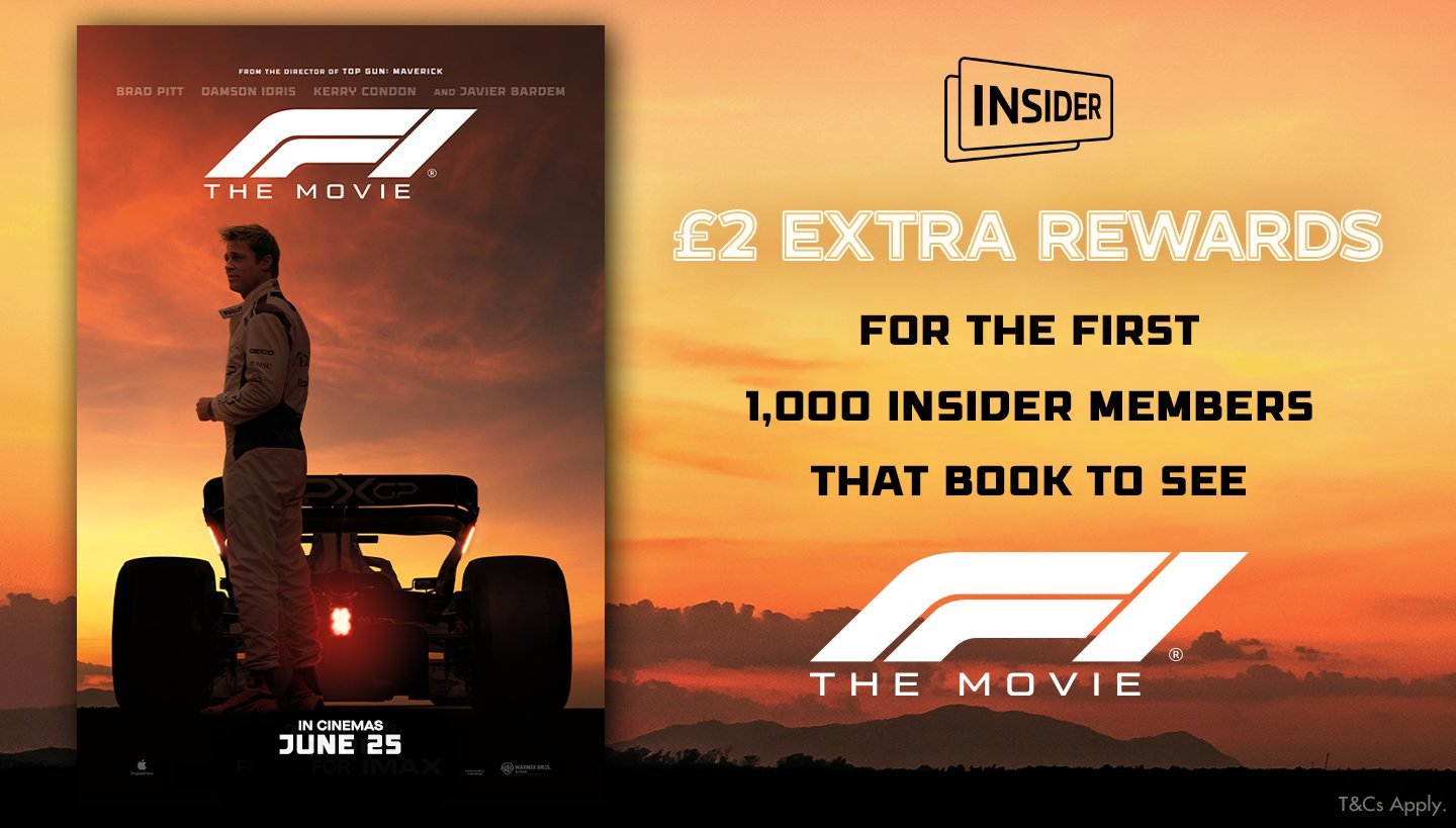 Earn extra £2 rewards with F1 The Movie