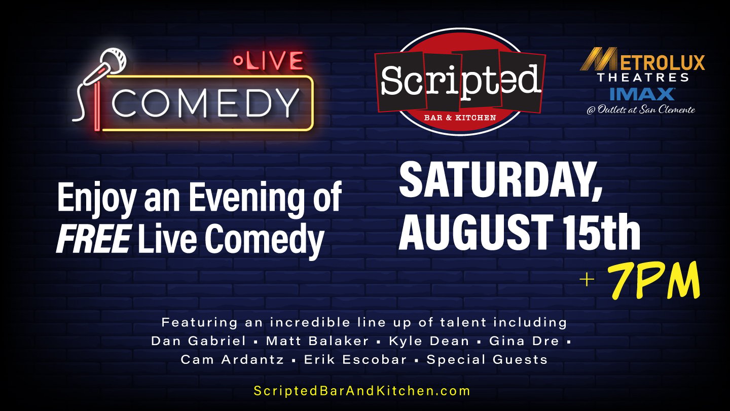 Free Comedy Night at Scripted Bar & Kitchen @ MetroLux Theatres