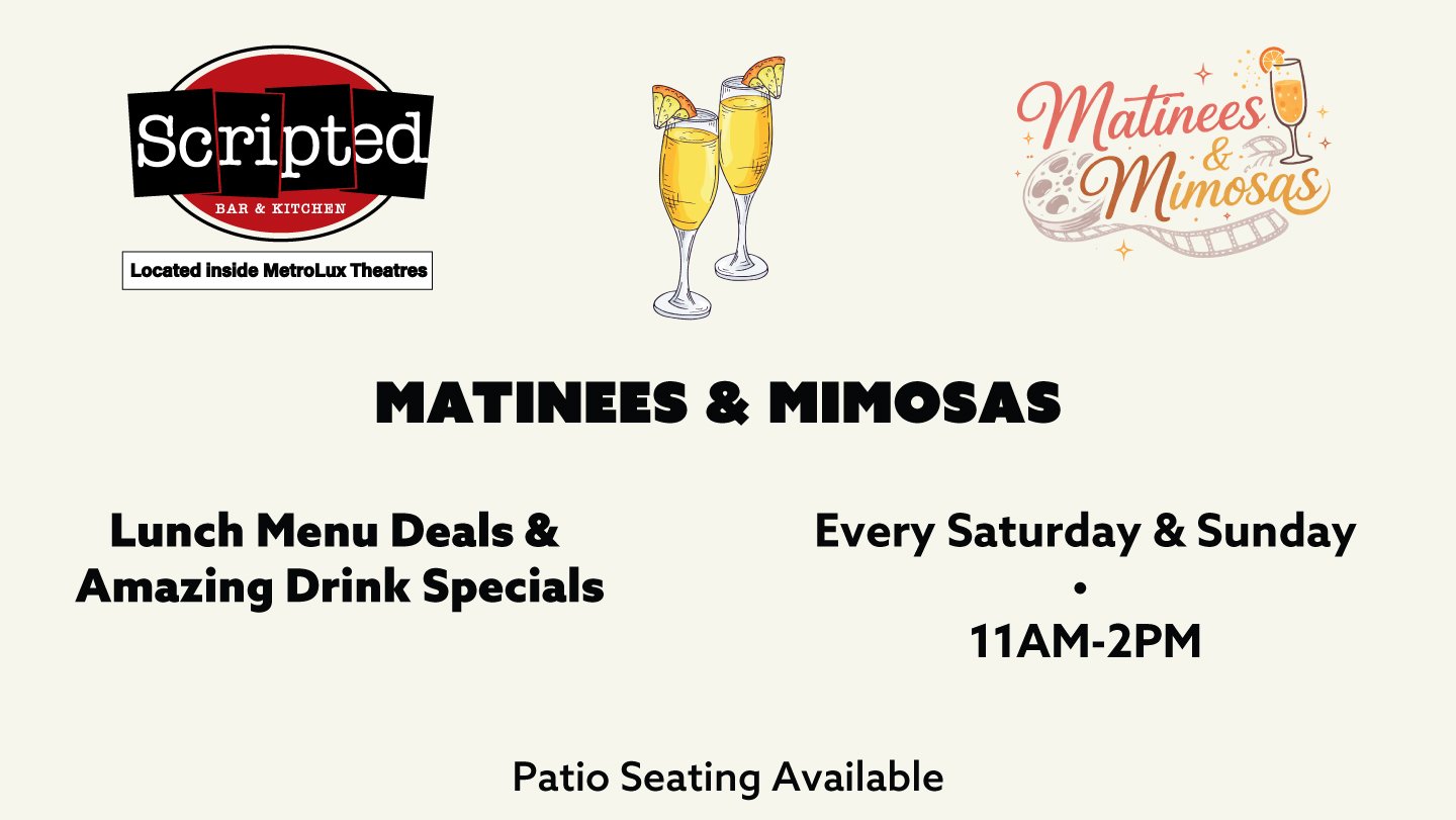 Matinees & Mimosas at Scripted Bar & Kitchen