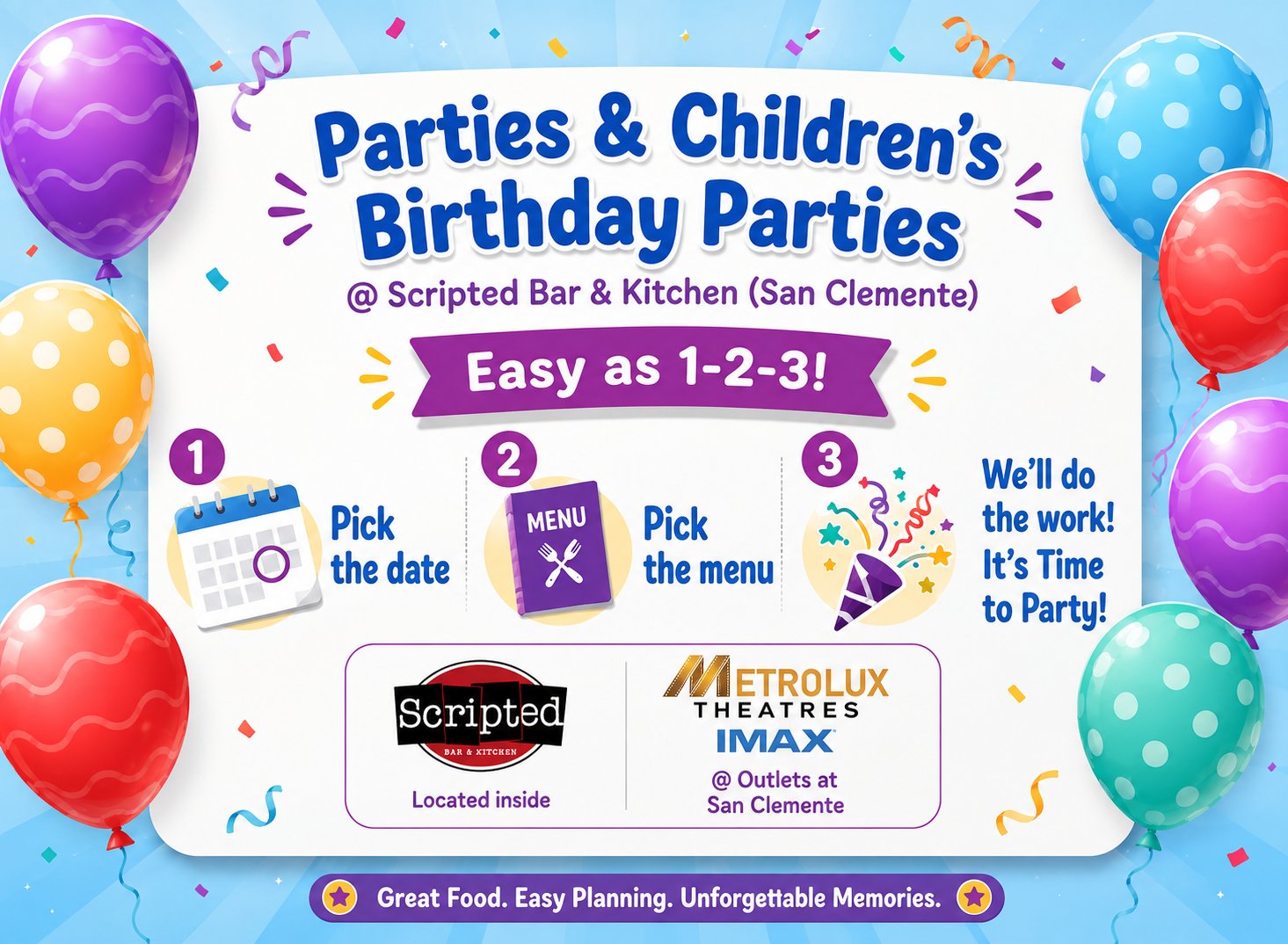 Birthday Parties San Clemente