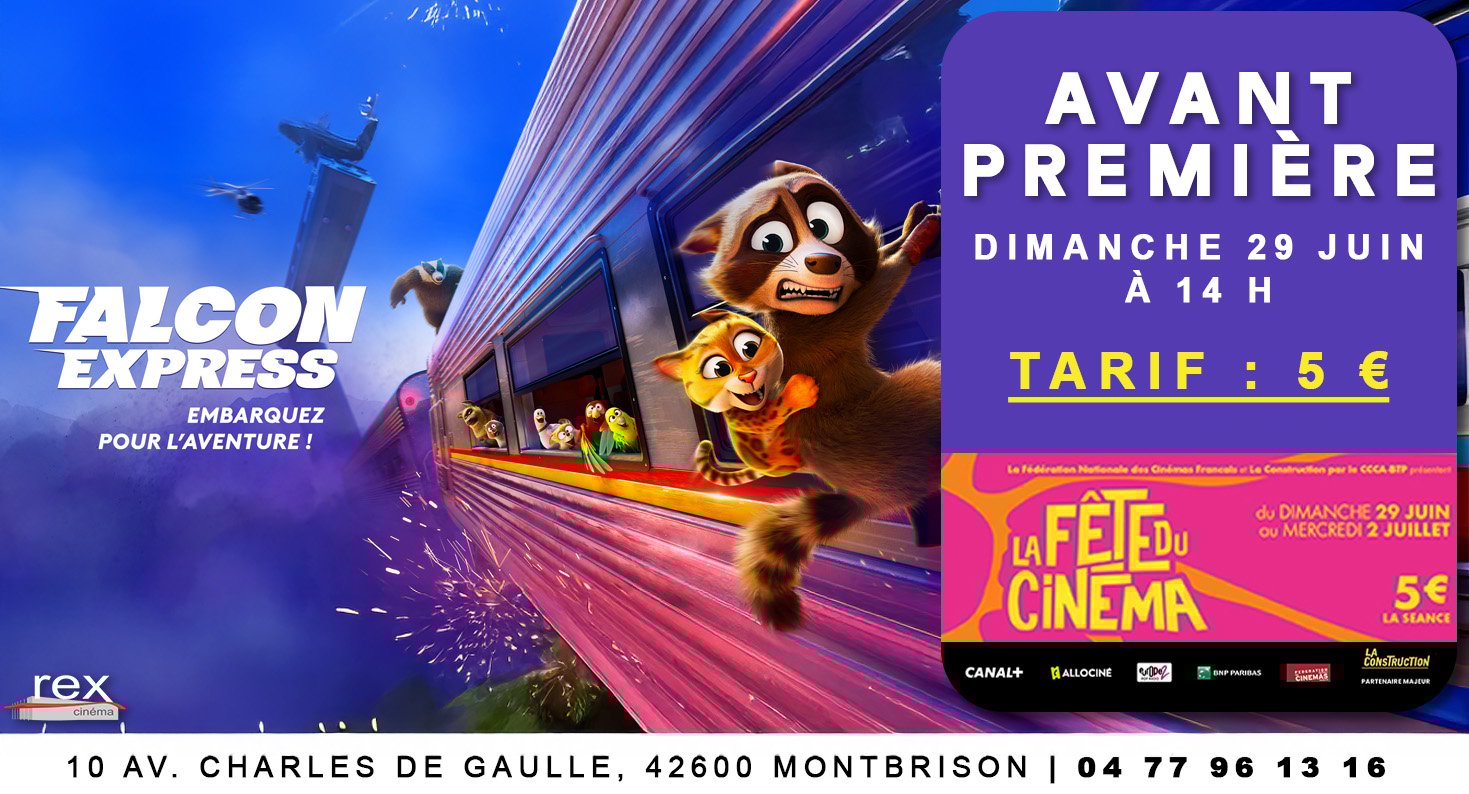 Avant-première : "Falcon Express" le dimanche 29 juin 2025 à 14 h