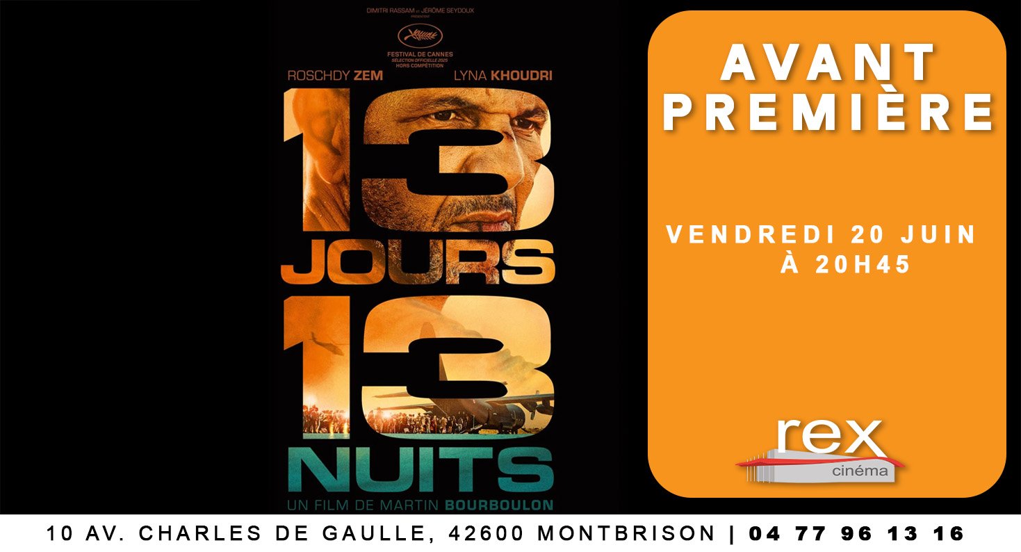 Avant-première : " 13 jours 13 nuits" le vendredi 20 juin 2025 à 20 h 45