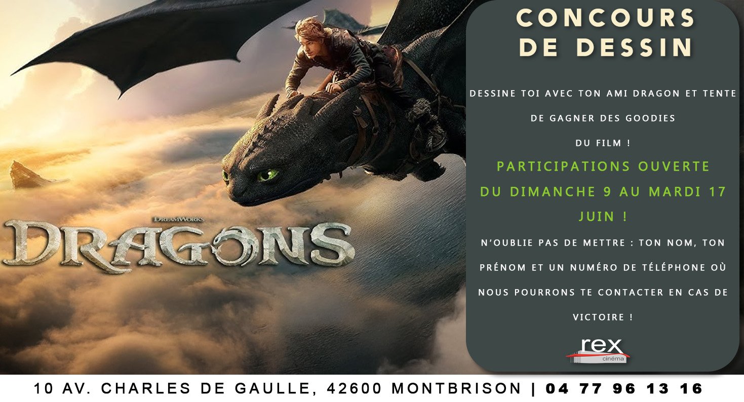 Concours de dessin Dragons du 9 au 17.06.25