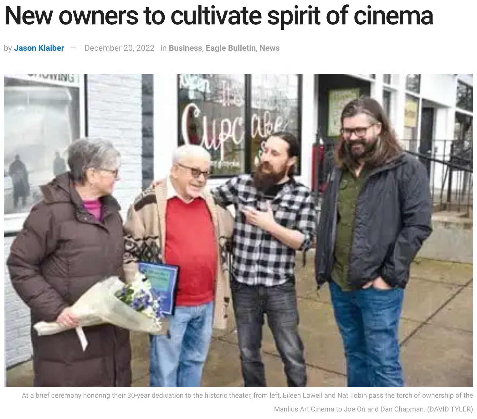 New owners to cultivate spirit of cinema
