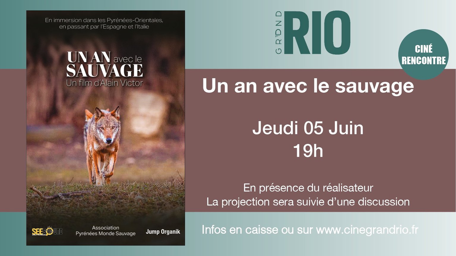 Ciné-rencontre : Un an avec le sauvage 