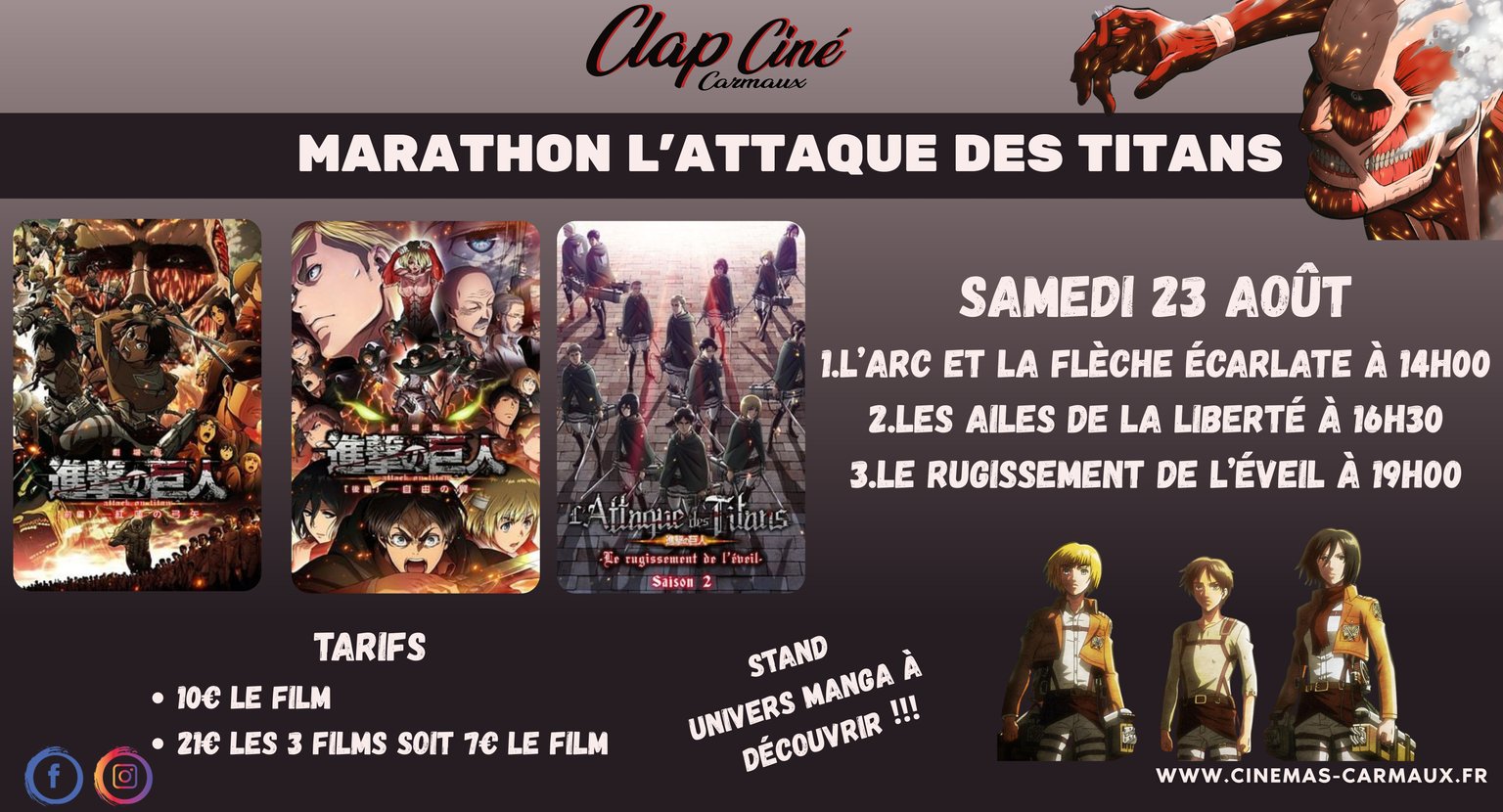 Mentions légales - Clap Ciné - Carmaux