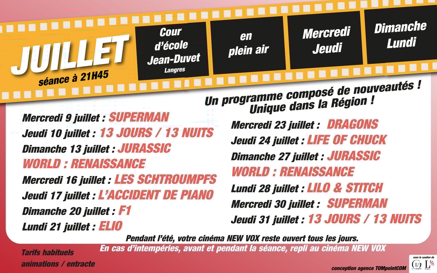 Ciné Plein Air ( Cour école Jean Duvet )