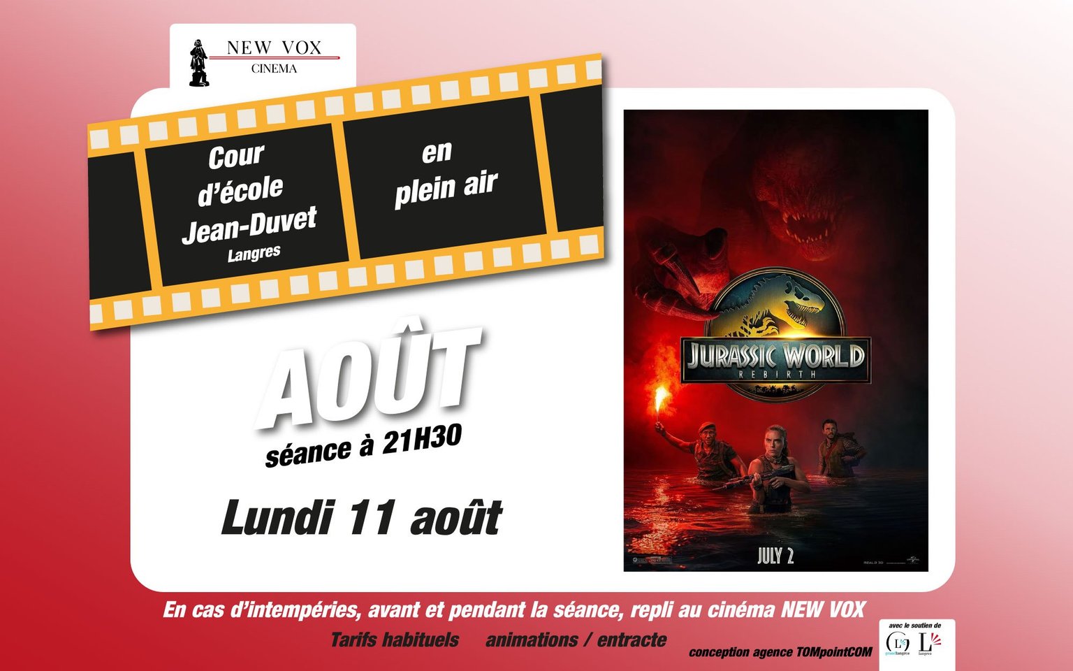 Ciné Plein Air 'Jurassic World : Renaissance' 