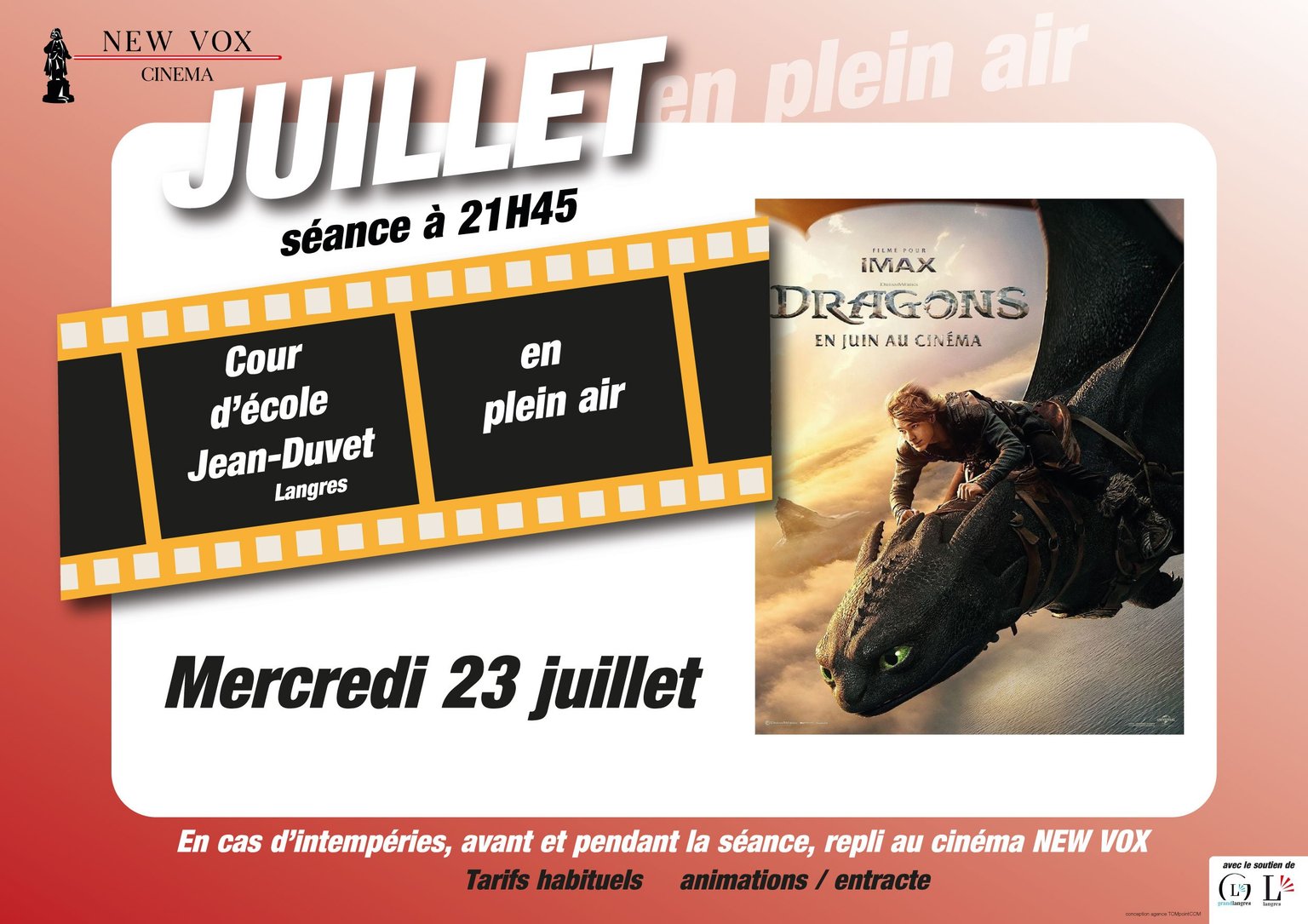 Ciné Plein Air 'Dragons'