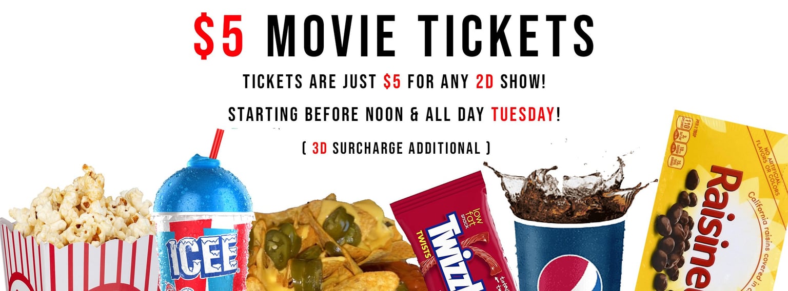 $5 Movie Tickets