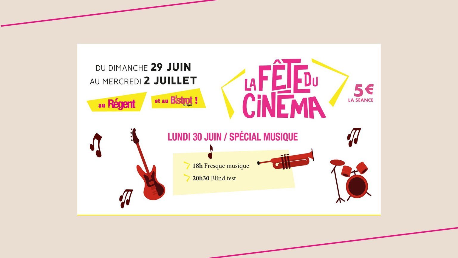 journée spéciale musique et cinéma Fresque et blind test