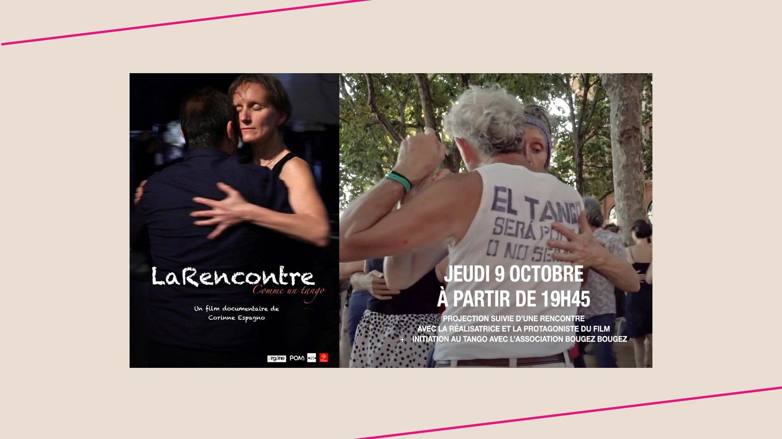 Initiation + Demo + film sur le Tango