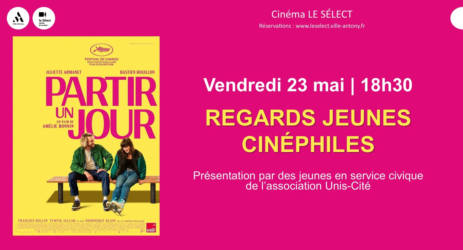 Regards Jeunes Cinéphiles PARTIR UN JOUR