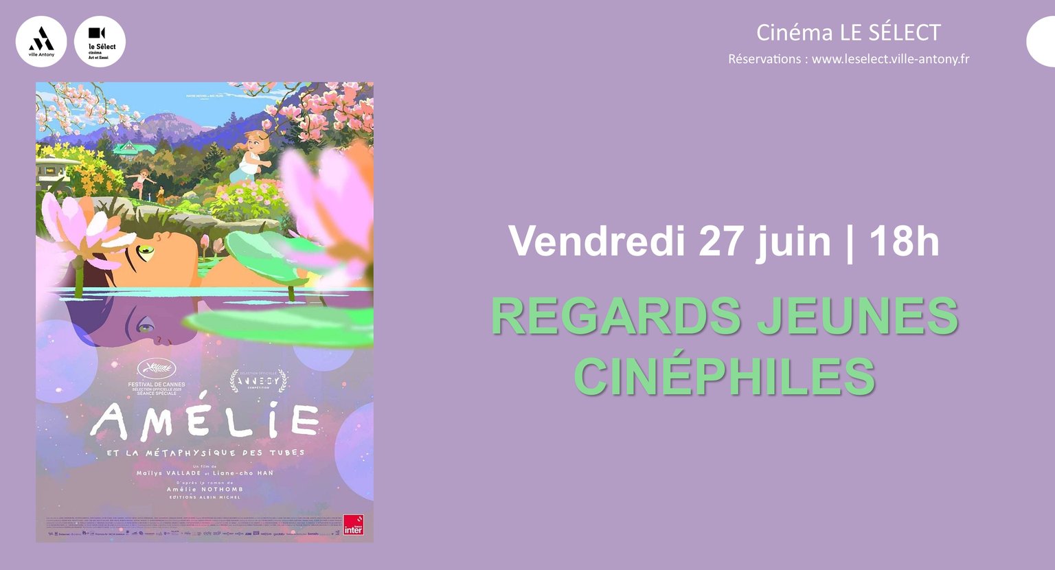 Regards Jeunes Cinéphiles AMELIE ET LA METAPHYSIQUE DES TUBES