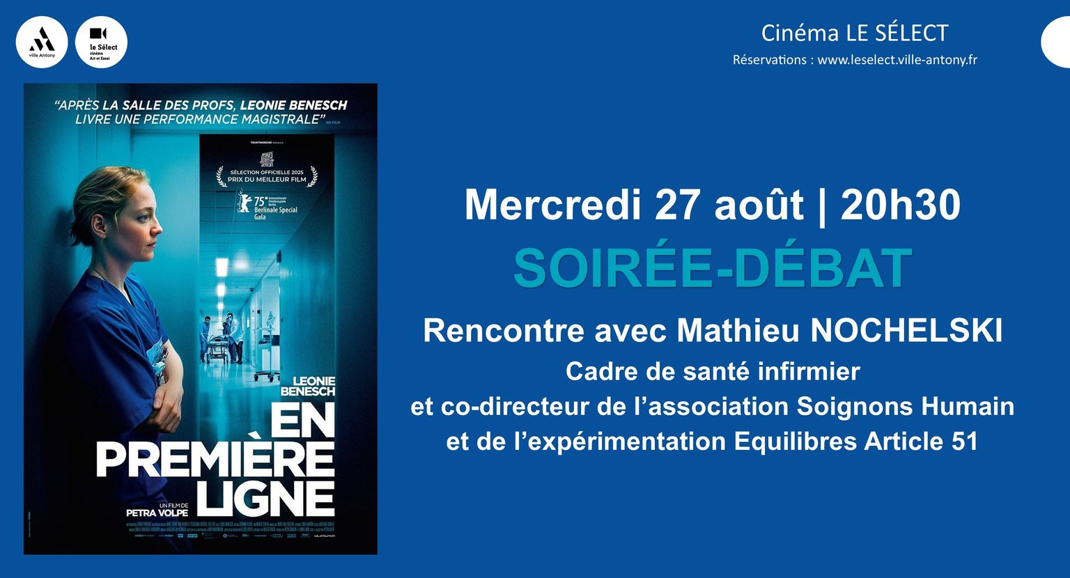 Soirée-débat EN PREMIERE LIGNE