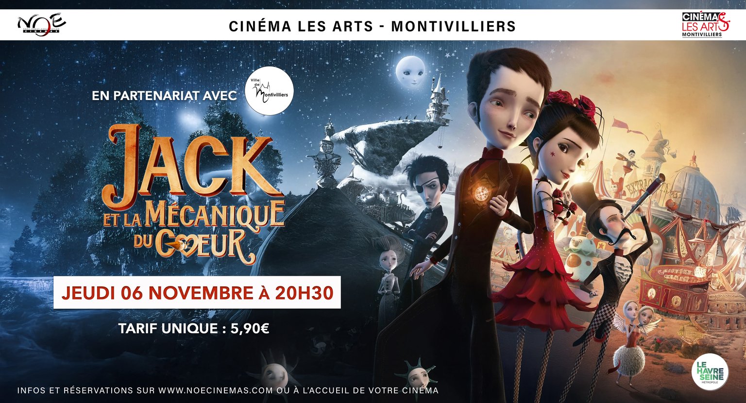 JACK ET LA MECANIQUE DU COEUR - EN PARTENARIAT AVEC LA VILLE DE MONTIVILLIERS