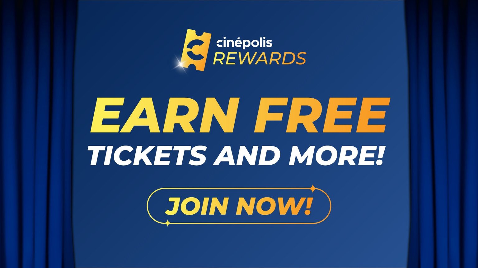 Sign up to earn free movie tickets at Cinepolis and Moviehouse & Eatery