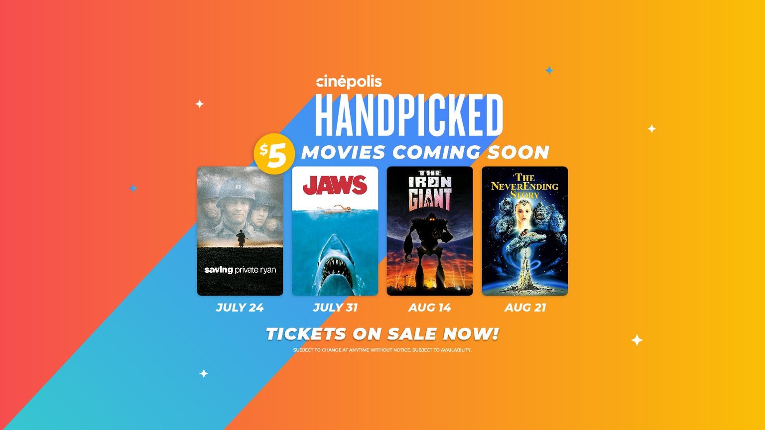 Handpicked Classics for $5 at Cinepolis