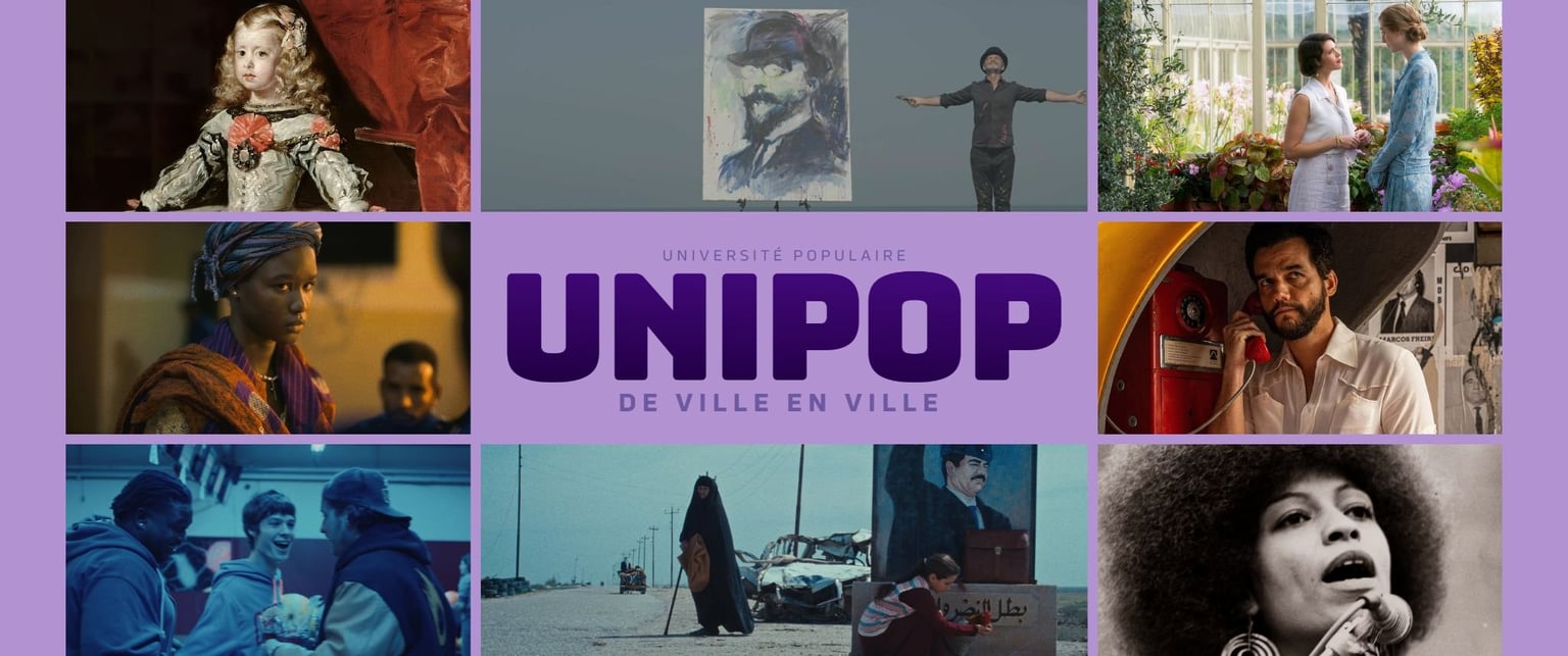 Visuel Unipop saison 2025-2026 avec images des films programmés