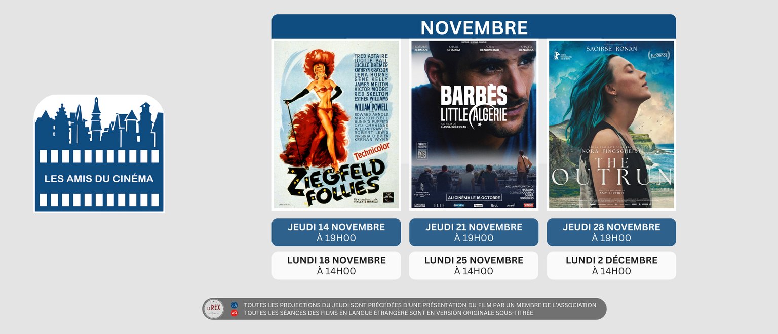 Les Amis du Cinéma - Novembre