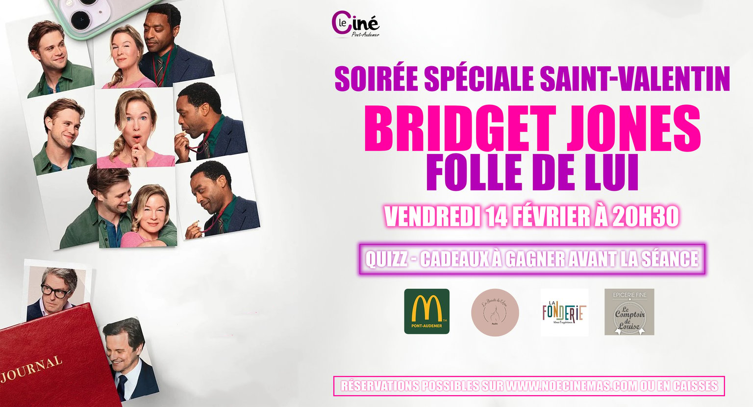 SOIRÉE SPÉCIALE - BRIDGET JONES : FOLLE DE LUI 