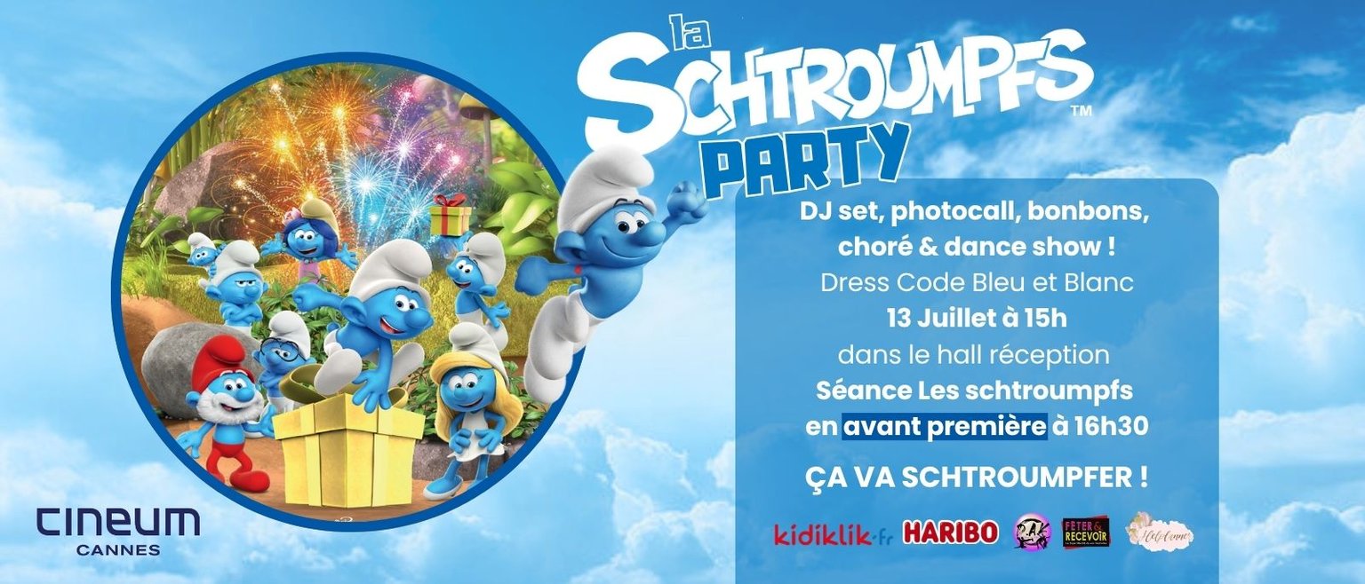 Schtroumpf party