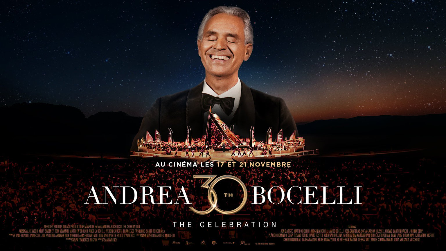 Concert Andrea Bocelli 30 : the celebration