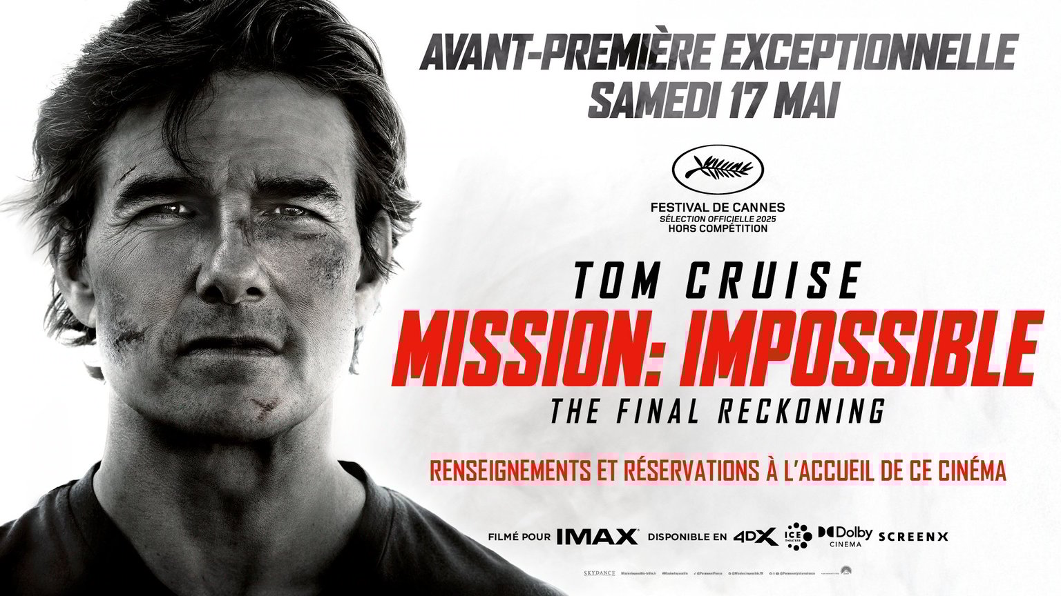 Avant-premières Mission : Impossible - The Final Reckoning