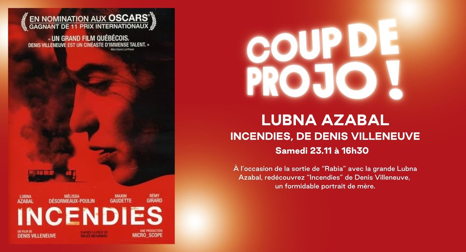 Coup de projecteur Lubna Azabal