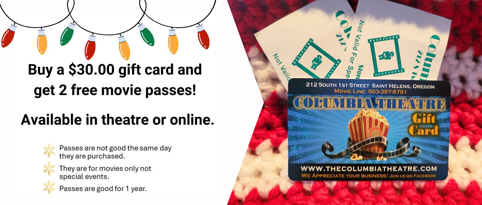 columbia theatre gift card deal