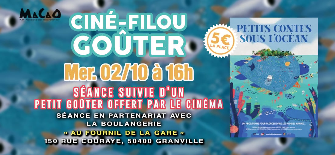 CINÉ-GOÛTER : PETITS CONTES SOUS L'OCÉAN