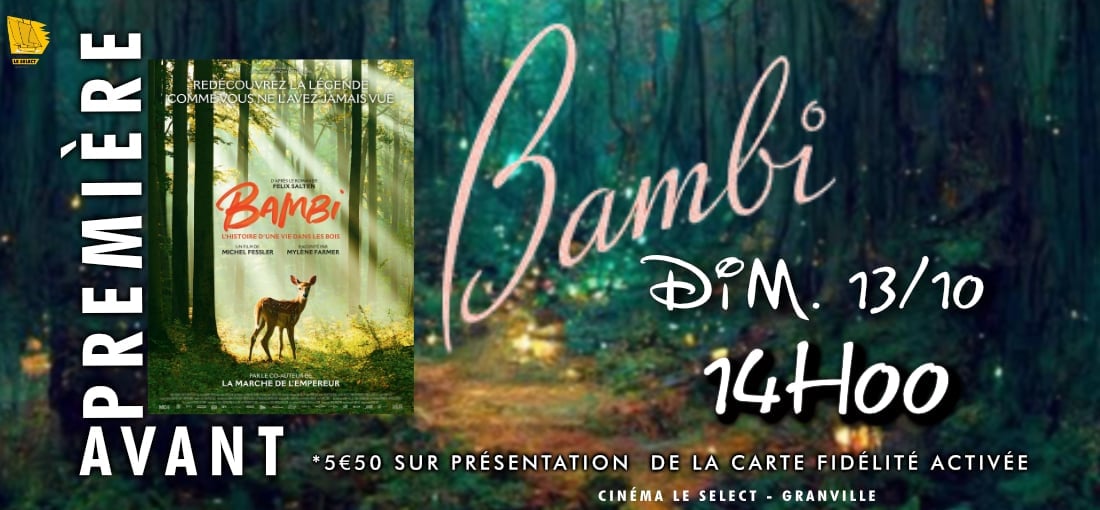 AVANT-PREMIÈRE : BAMBI, L'HISTOIRE D'UNE VIE DANS LES BOIS