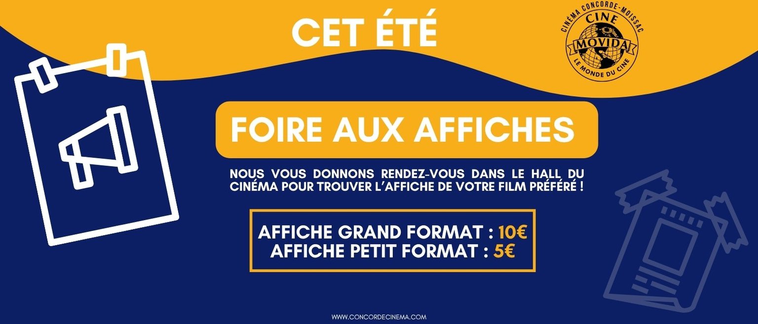 FOIRE AUX AFFICHES DANS LE HALL DU CINEMA