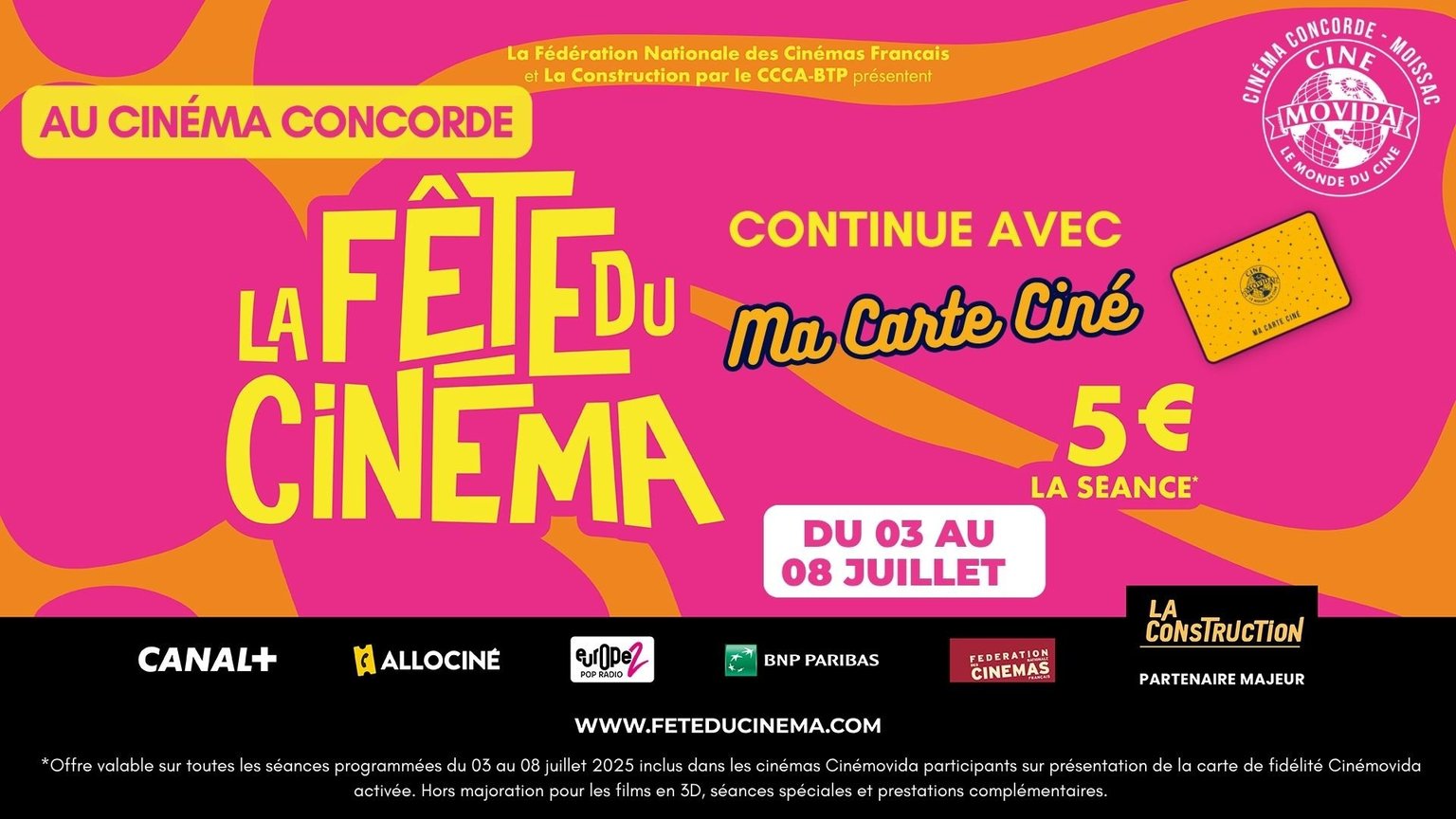 Fête du Ciné Ma Carte Ciné
