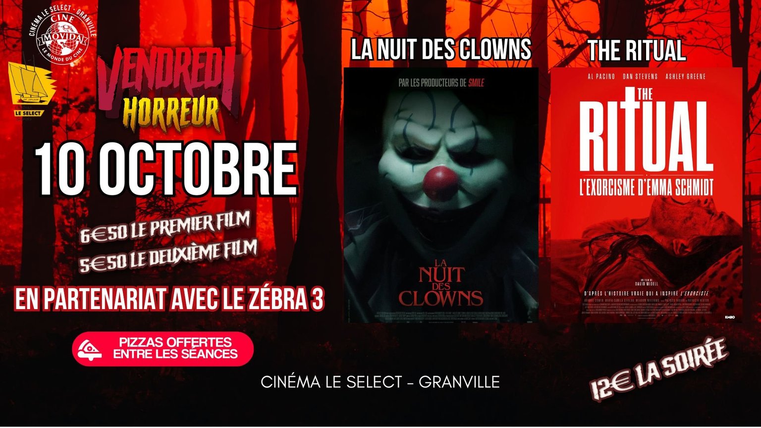 VENDREDI HORREUR : LA NUIT DES CLOWNS ET THE RITUAL - L'EXORCISME D'EMMA SCHMIDT