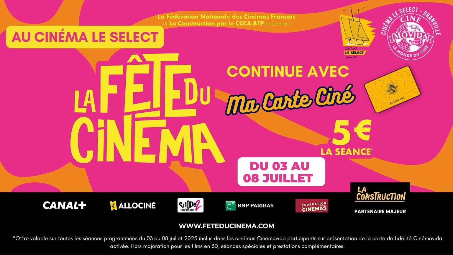 Fête du Ciné Ma Carte Ciné