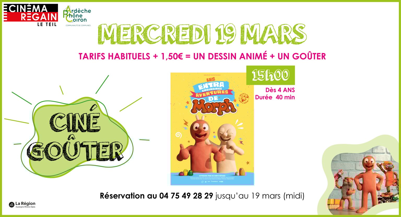 Ciné-goûter - Les extraordinaires aventures de Morph
