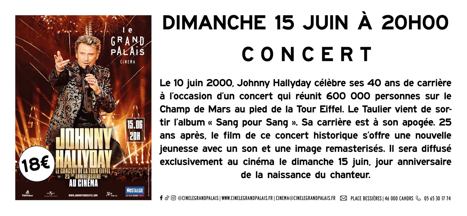 JOHNNY HALLYDAY | Le Concert de la Tour Eiffel - 25e anniversaire
