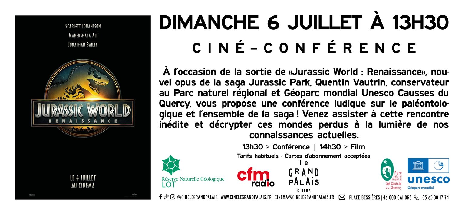 CINÉ-CONFÉRENCE | Jurassic World : Renaissance