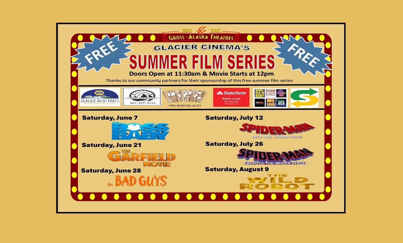 Free Summer Film Series