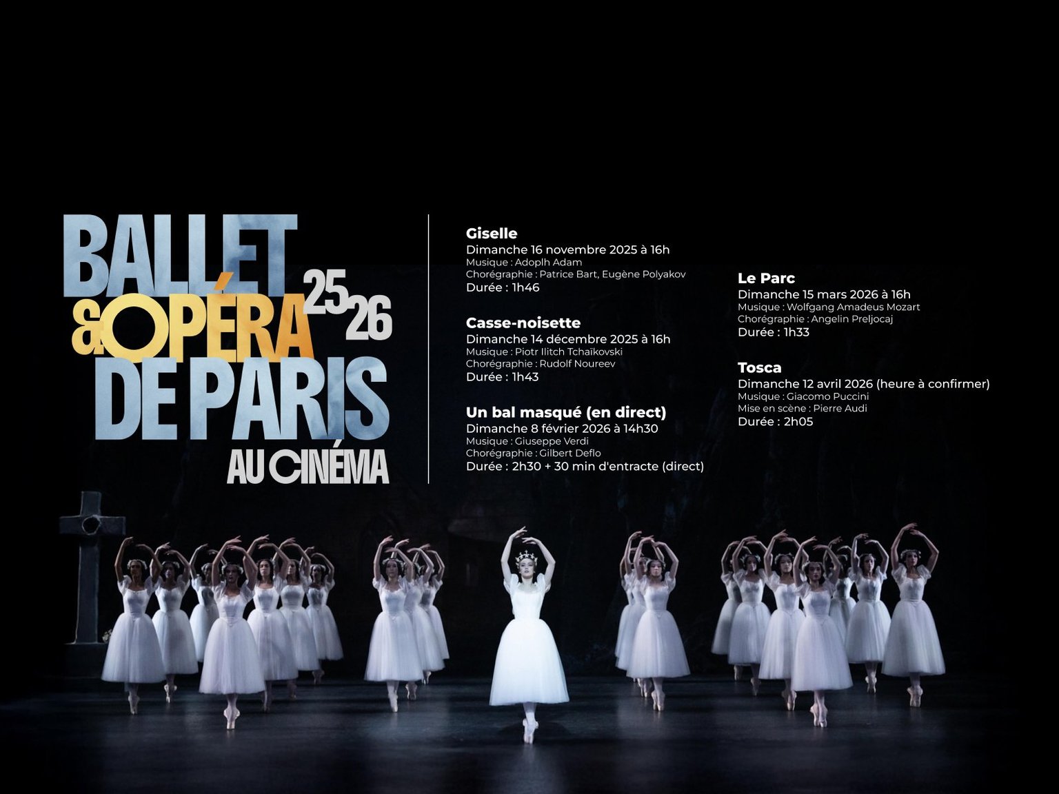 Ballet & Opéra de Paris 2025/26 au Cinéma