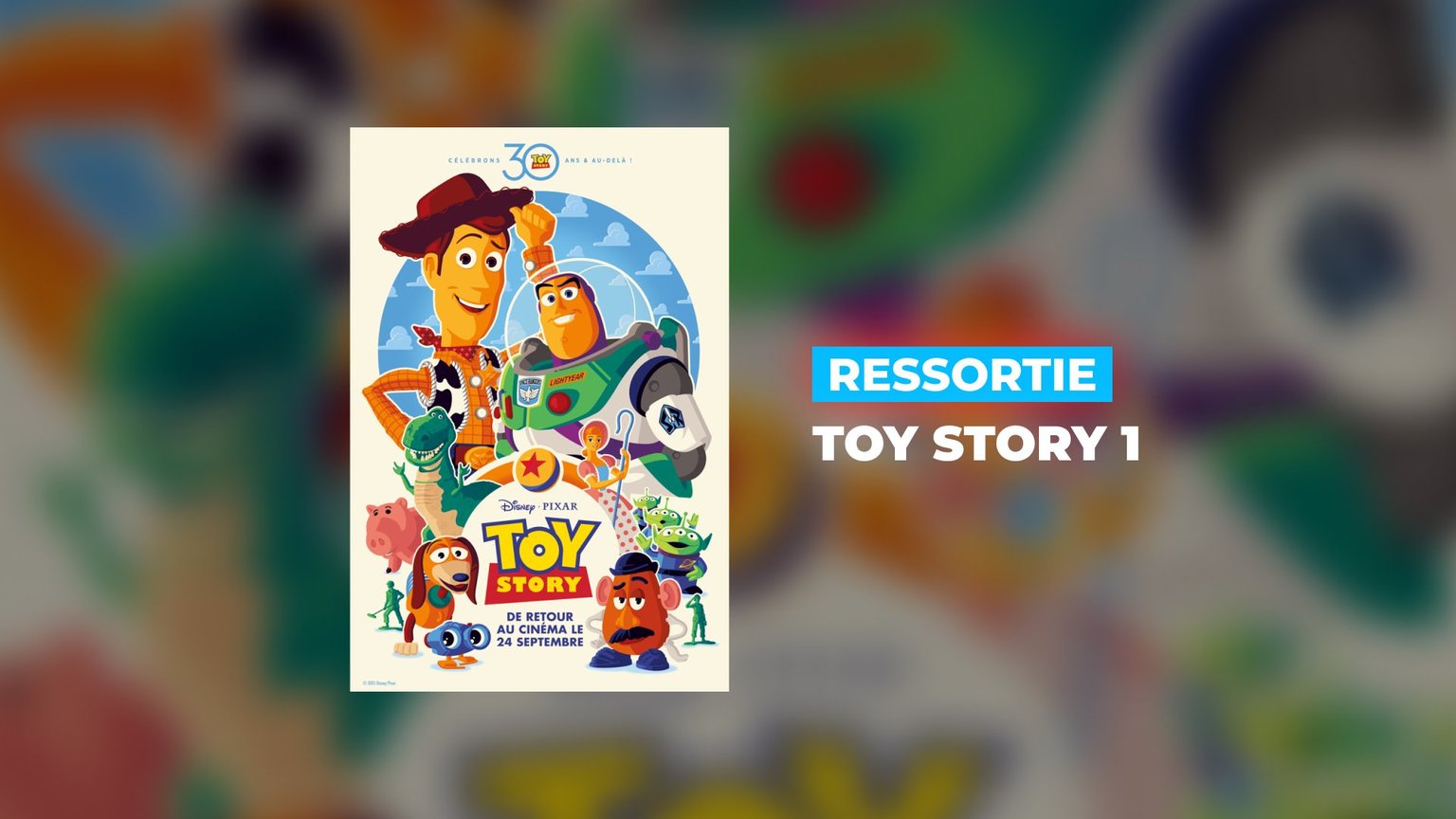 Ressortie de Toy Story 1 pour les 30 ans !