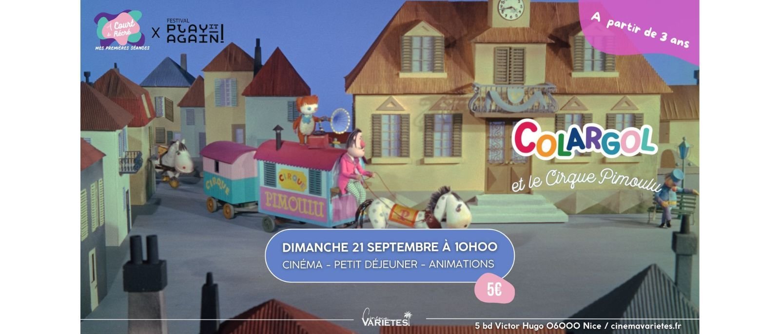 À Court de Récré x Play It Again : "Colargol et le Cirque Pimoulu"