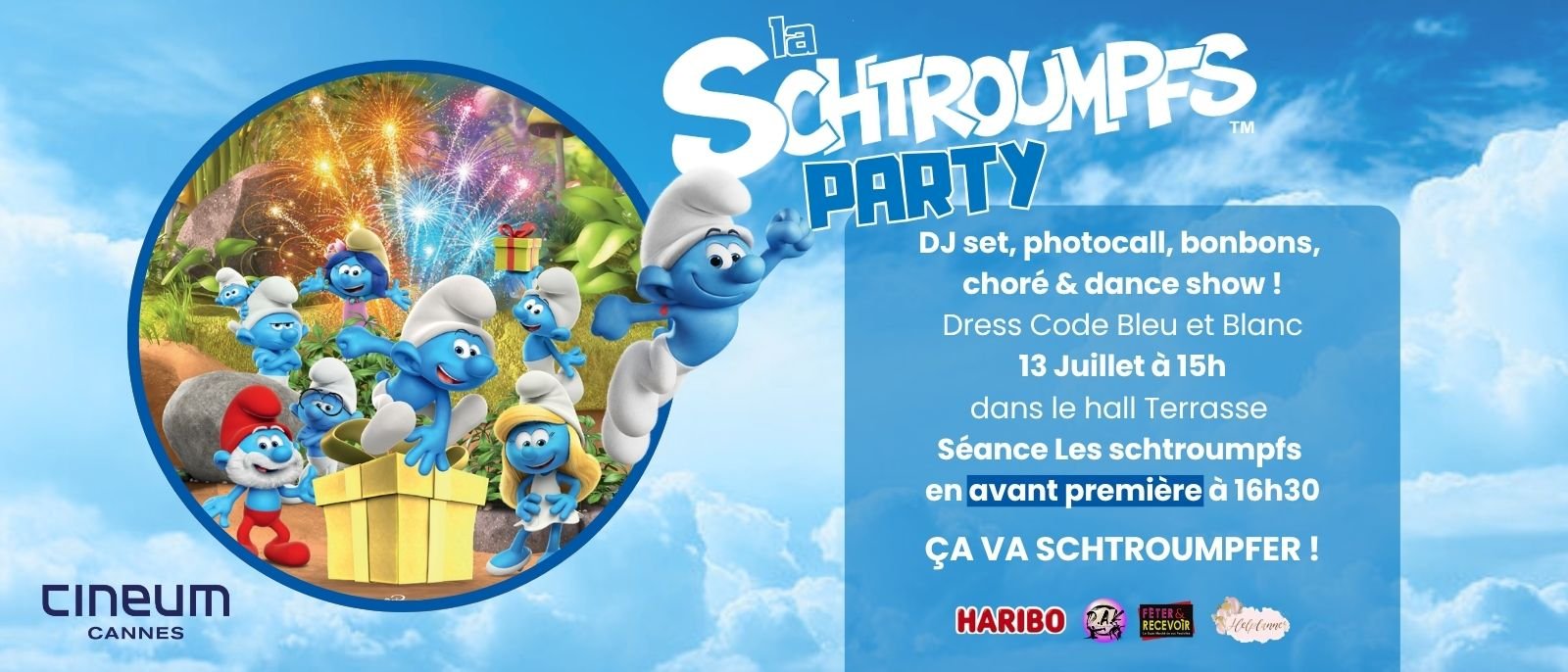 Schtroumpf party