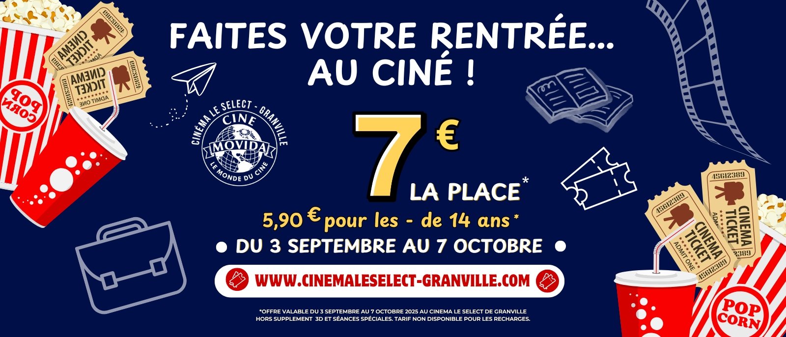 PROMO RENTRÉE: 7€ LA PLACE 🎉